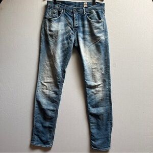 Jack & Jones Tim Slim Fut Men's Blue Denim Jeans Sz 34